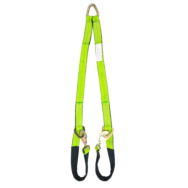 Mytee Products V-Bridle Strap 2in x 4ft w/ Snap Hooks, w/ Cordura Sleeve and Axle Straps VStrap-0248AXLE - main