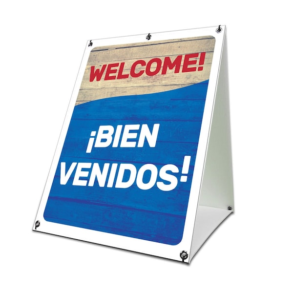 Signmission Welcome, 24 Inch x 18 Inch A-frame Yard Sign, Coroplast Yard Sign SBC-1824-30437 - main