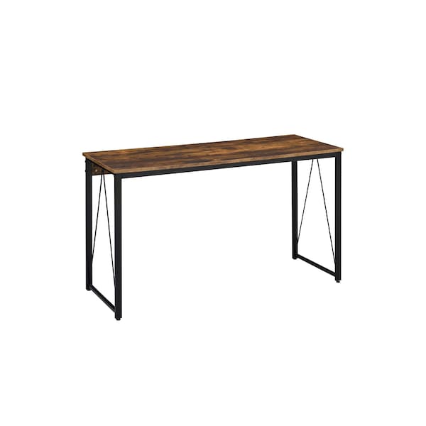 Homeroots 47" Brown and Black Writing Desk 491415 - main