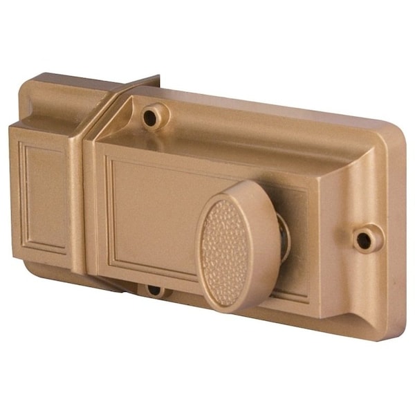 Prosource Rim Deadbolt, Keyed Different Key, Brass, Brass, Kwikset Keyway, 1-2-3/8 in Thick Door 6224497-PS - main