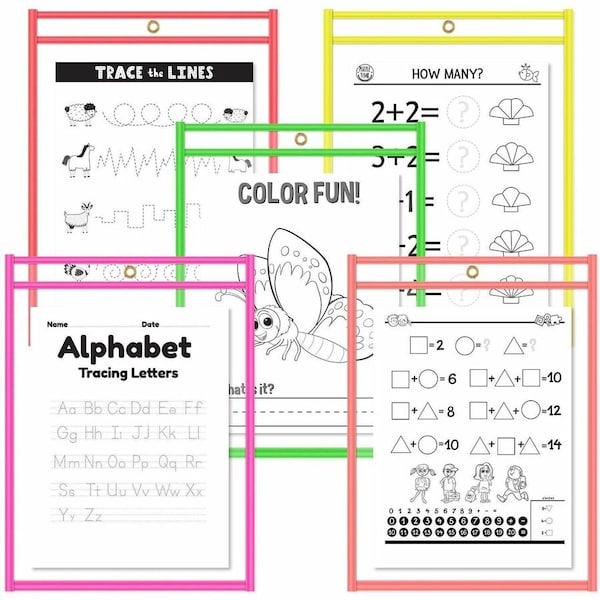 C-Line Products Cli40820 Reusable Dry Erase Pockets 25- Box 40820 - main