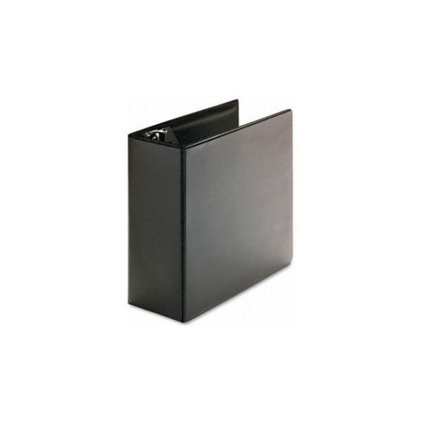Universal Economy D-Ring Vinyl View Binder, 5" Capacity, Black 20998 - main