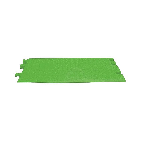 Checkers Hi-Viz Cable Ramp, 1-7/8 in H, 36 in L, 20.38 in W, 5 Channel, Urethane, Green WSA-125RFAH-FLG - main