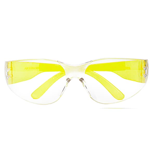 Bison Life Safety Glasses, Anti-Scratch, Clear Lens Yellow Temple Lens, Frameless BLSH-ESCR-CLLCT-SG4Y - main