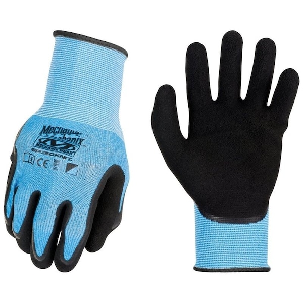 Mechanix Wear CoolMax SpeedKnit Work Gloves, Men's, L, XL, Latex Coating, Blue S1CB-03-540 - main