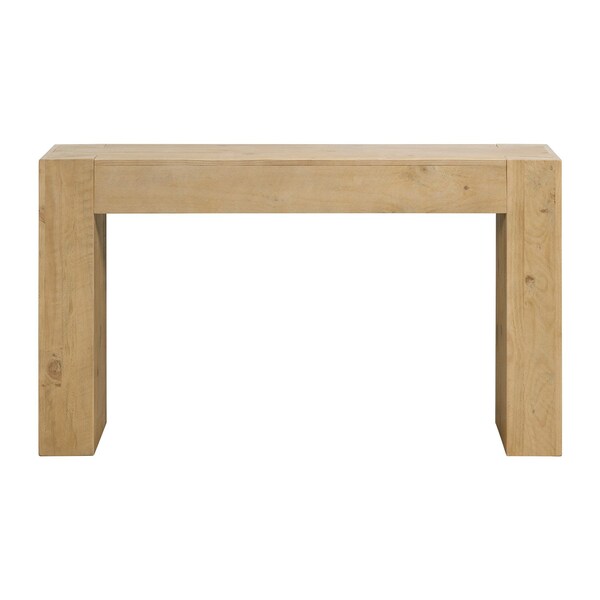 Alaterre Furniture Stockyard Solid Wood Console Table 56 in Modern Farmhouse Entryway Table AFTBL-020 - main