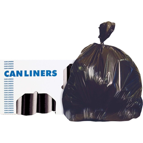 Heritage Bag 32 gal Trash Bags, 0.90 mil (23 Micron), Black, 100 PK HERH6644TKR01 - main
