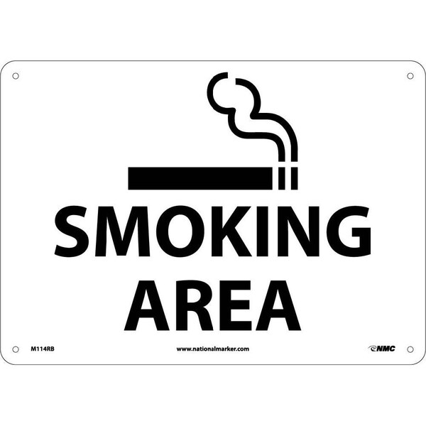 Nmc Smoking Area Sign, M114RB M114RB - main