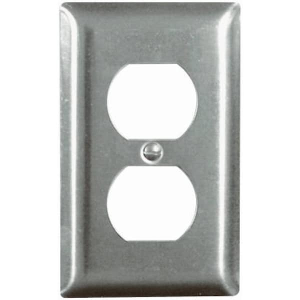 Legrand Wallplate, 1 -Gang, 302 Stainless Steel, Smooth SS8CC50 - main