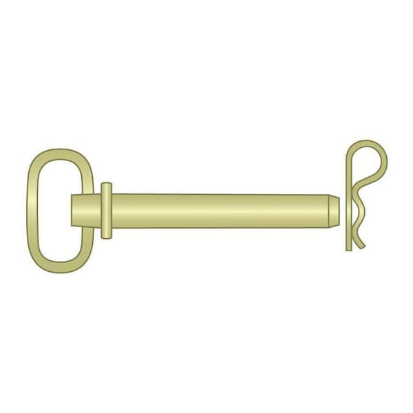 Huyett Hitch Pin, RH, Zn Yelw Med Carbon Steel, 1 Dia x 6 Eff L x 7 Shk L x .203 Hole Dia HP-1000-6000R - main