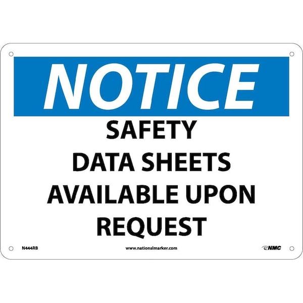 Nmc Notice Safety Data Sheets Available Sign N444RB - main