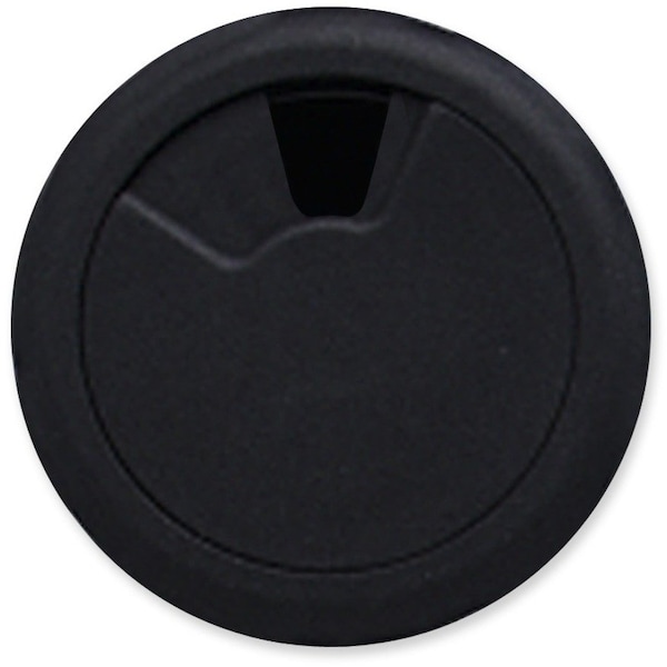 Master Caster Grommet, Desk, 2 3/8 In Dia, 1 1/8 In H, Blk 00202 - main