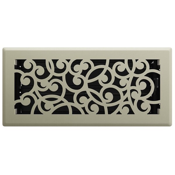 Imperial Floor Register, Polystyrene, Satin Nickel RG3454 - main