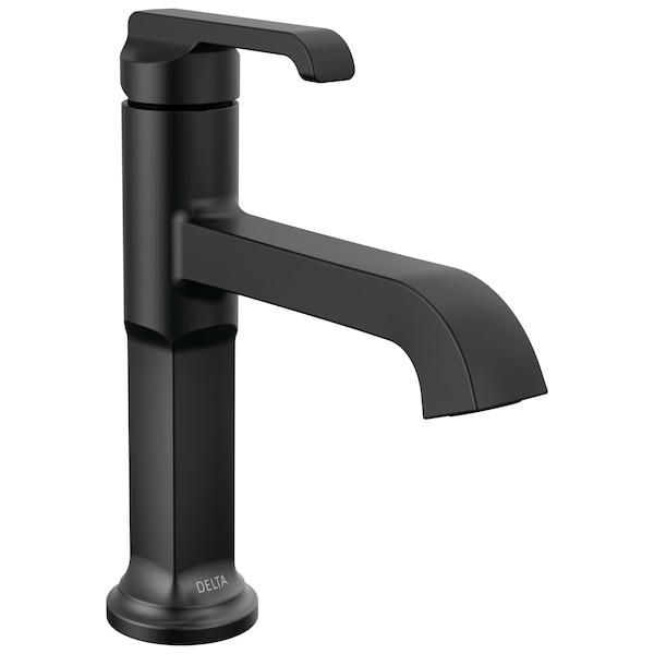 Delta Tetra Single Handle Bathroom Faucet In Matte Black 589-BLLPU-DST - main