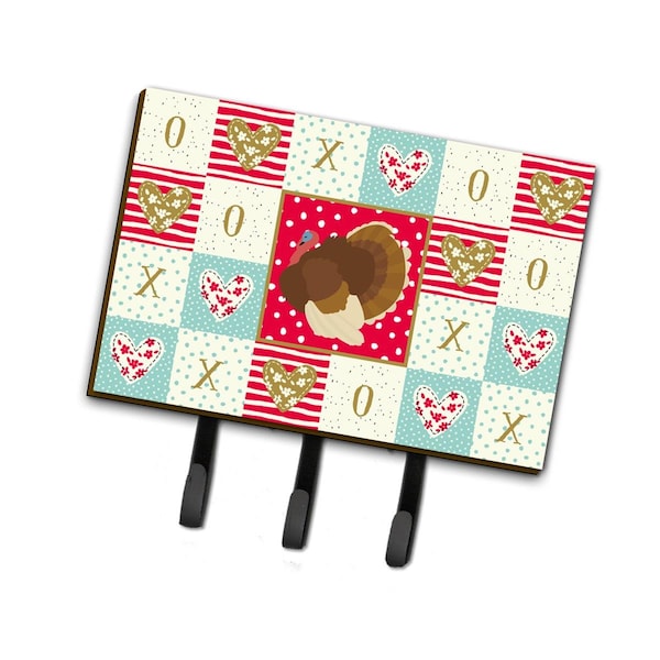 Carolines Treasures 6 x 2 x 9 in. French Turkey Dindon Love Leash or Key Holder CK5417TH68 - main