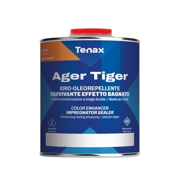 Tenax Ager Tiger Exotic Natural Stone Sealer - Quart. Revitalize and Enhance the Color of Natural Stone S TATEq - main