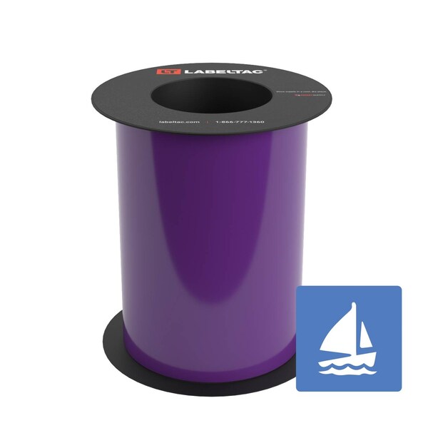 Labeltac Marine Supply 7in x 75ft LT9, Purple LT709MN-C - main