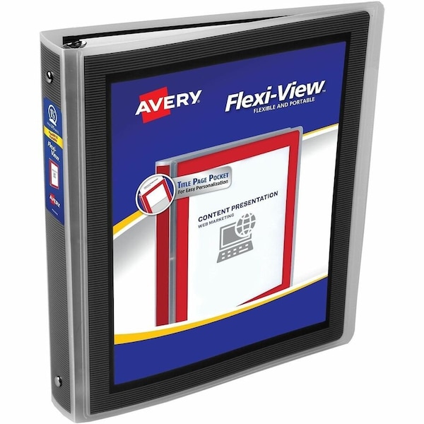 Avery Flexi-View 3 Ring Binder, 1.5 in Ring 17637 - main