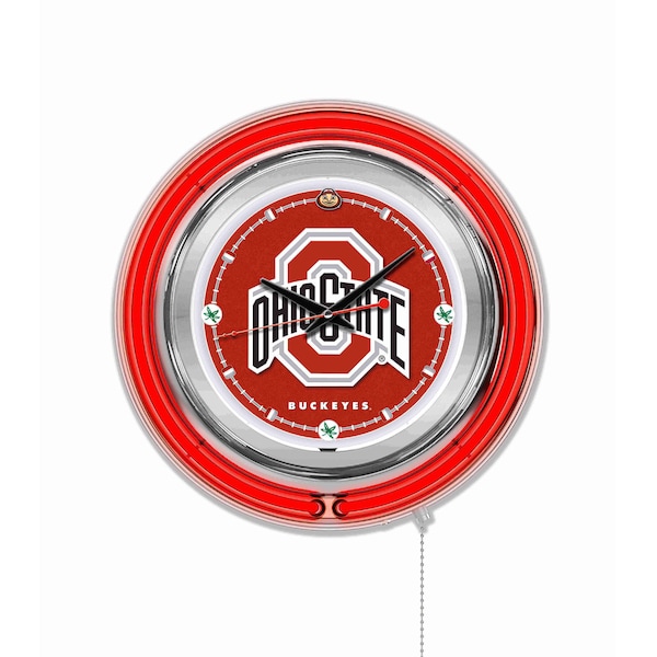Holland Bar Stool Co Ohio State University Double Neon 15" Clock Clk15OhioSt - main