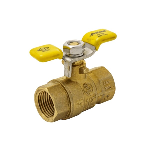 Proline Series Brass 1/2-in FIP x 1/2-in FIP Ball Valve - Tee Handle 107-823THN - main