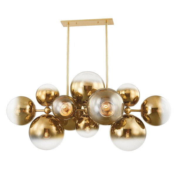 Corbett Lighting Kyoto 12 Light Linear 56.5 In. Vintage Polished Brass 427-56-VPB - main