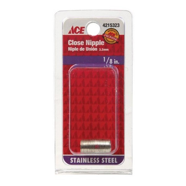 Smith-Cooper S8344NI001006CS 0.12 in. Stainless Nipple 4215323 - main