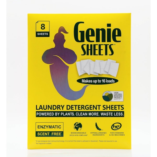 Genie Sheets Laundry Dissolvable sheets, 8PK GS-5001-LDU - main
