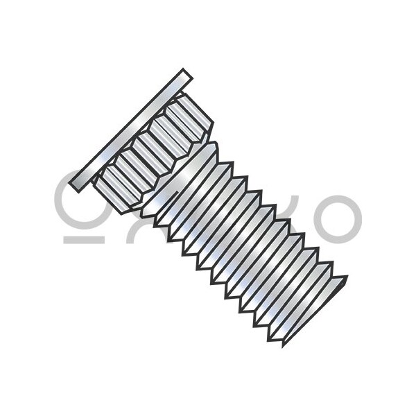 Oxoxo 6-32X3/8 Broaching Type Clinch Stud F/T Phosphor Bronze Electro Tin Plate, 4000PK 371294 - main
