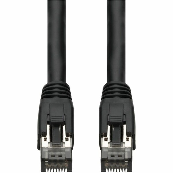 Add-On 15FT BLACK CAT8 S/FTP PVC ETHERNET CABLE SNAGLESS EASY BOOT RJ-45 M/M ADD-15FCAT8-BK - main