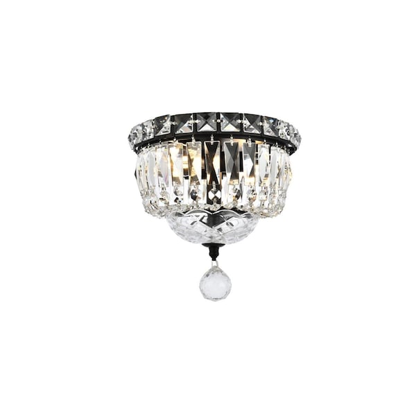 Lighting Business V2528F8BK-RC 8 in. Tranquil Flush Mount, Black LI2952233 - main