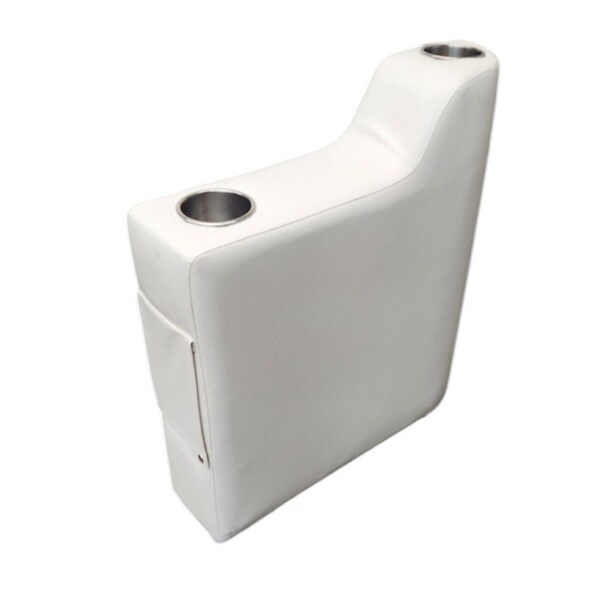 Horizon Mfg Premium Series Left Hand Pontoon Armrest White 3018-AA - main