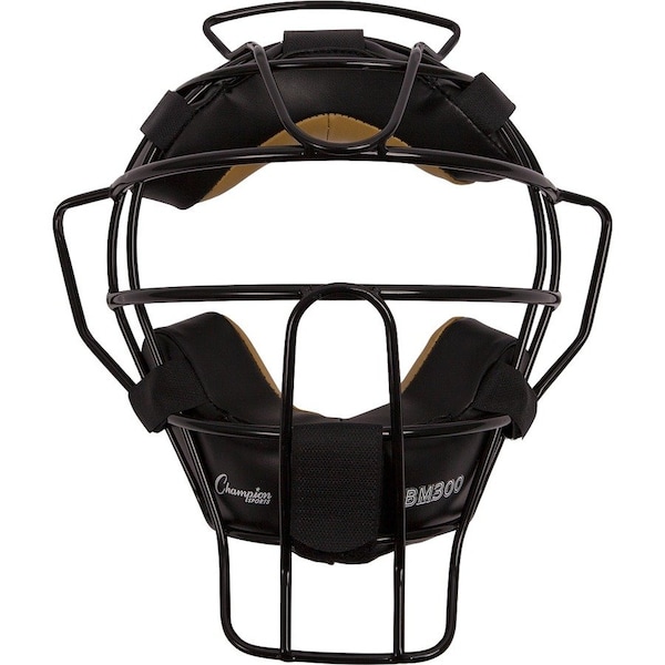 Champion Sports BM300BK Ultra Lightweight Umpire Face Mask; Black BM300BK - main