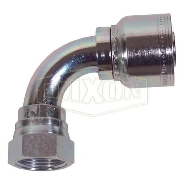 Dixon Smooth Bore Hose-to-Tube Fitting with Crimp Collar, Adapter, Dash 20Z x 1-1/4 in, Hose x FJIC, Carbo FJC90-20Z-20 - main