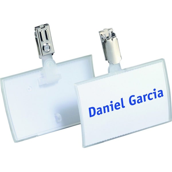 Durable Office Products Name Badge, Strap Clip, 1/8"W, 2-1/4"H, PK25 821619 - main