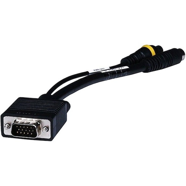 Monoprice VGA to S-Video/RCA (Composite) Adapter Cable - Black 2509 - main