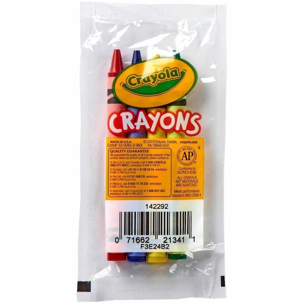 Crayola Crayons, Cello Pack, 4, PK360 520083 - main