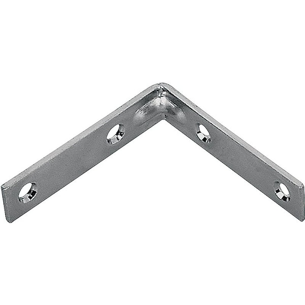 Prosource Corner Brace, 10 in L, 10 in W, 1-1/4 in H, Steel, Zinc-Plated, 5.3 mm Thick Material CB-Z10-013L - main