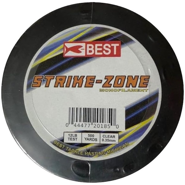 Stopper Lures BEST Strike Zone Fishing Line, 500 yd L, Monofilament, Clear, 12 lb KE-BST-LMC12 - main