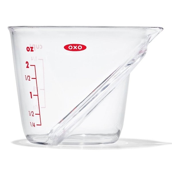 Oxo Good Grips Measuring Cup, 2 oz Capacity, Plastic, Clear 1109880 - main