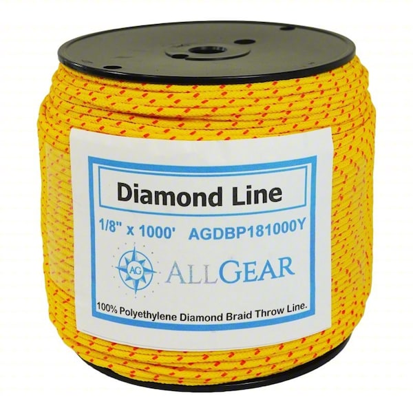 All Gear Rigging and Climbing Rope, 1,000 ft L AGSL181000YO - main