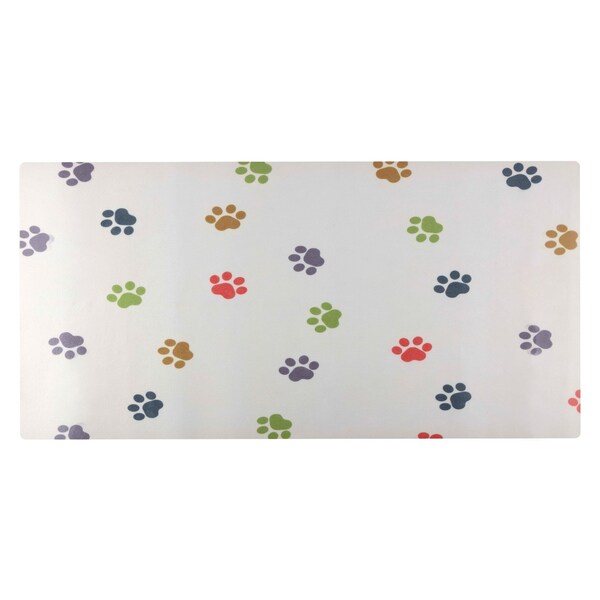 Petmaker Dog Mat for Food & Water, Crate Pad & Floor Protector Large PVC Memory Foam Pad w/ Non-Slip Bottom PET6419 - main