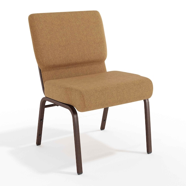 Flash Furniture Caramel Fabric Church Chair, PK4 4-FD-CH0221-4-CV-BN-GG - main