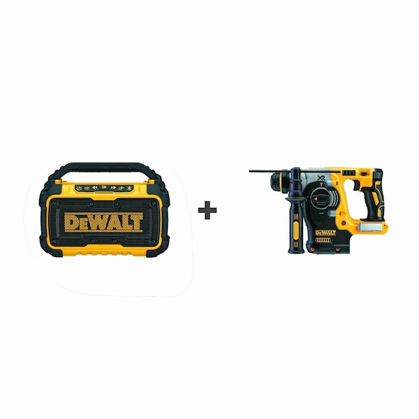 Dewalt Jobsite BT Speaker, 12V, w/Rot Hammer DCR010/DCH273B - main