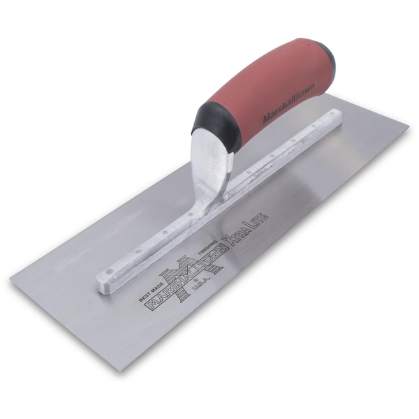 Marshalltown Concrete Finishing Trowel, High Carbon Steel Trowel, Concrete Trowel, 12 x 4 inch Trowel MXS62D - main