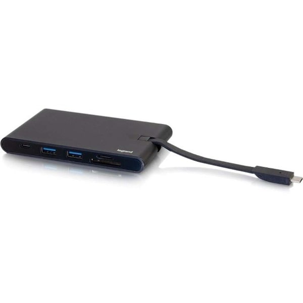 C2G USB C DOCK WITH HDMI, VGA, ETHERNET USB, SD & POWER DELIVERY UP TO 100W 26916 - main