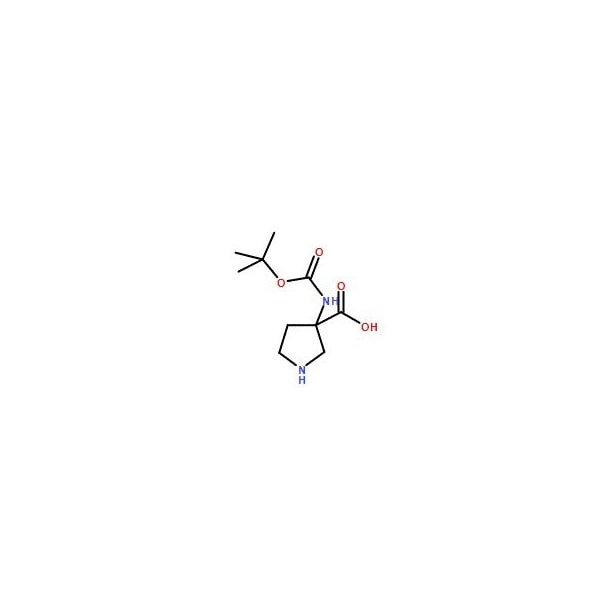 Ak Scientific 3-(t-Butoxycarbonyl)aminopyrrolidine-3-carboxylic acid (100mg), CAS 869786-49-2 5727AJ-100mg - main