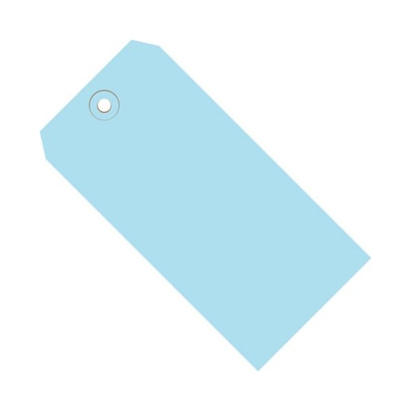 The Packaging Wholesalers Shipping Tags, No 5, 4-3/4"L x 2-3/8"W, Light Blue, 1000/Pack G11051B - main