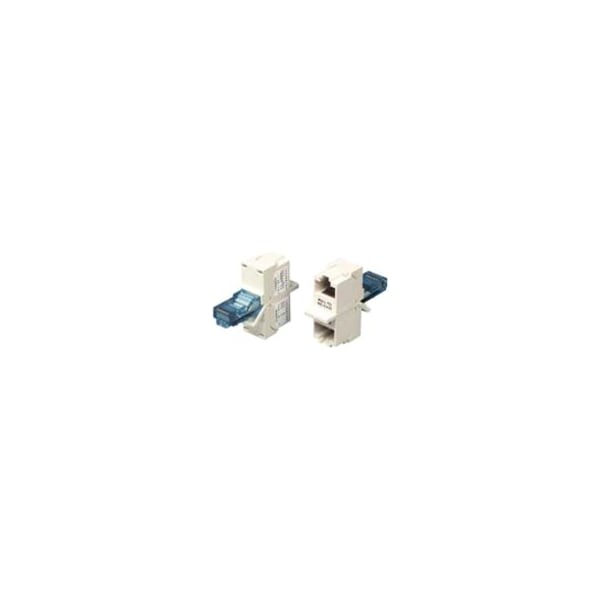 Hubbell Premise Wiring Hubbell BR851B Network Connector Adapter - 2 x RJ-45 Network Female - 1 x RJ-45 Network Male BR851B - main