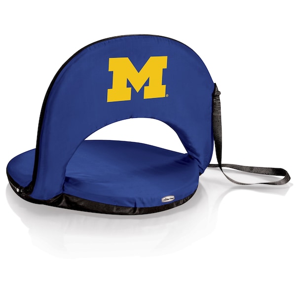 Picnic Time Family Of Brands NCAA Michigan Wolverines Oniva Stadium Seat - Reclining Bleacher Seat with Back Support 626-00-138-344-0 - main