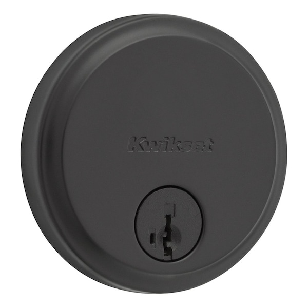 Kwikset Residential Deadbolts Single Cylinder Matte Black 258-514S.STRKP - main
